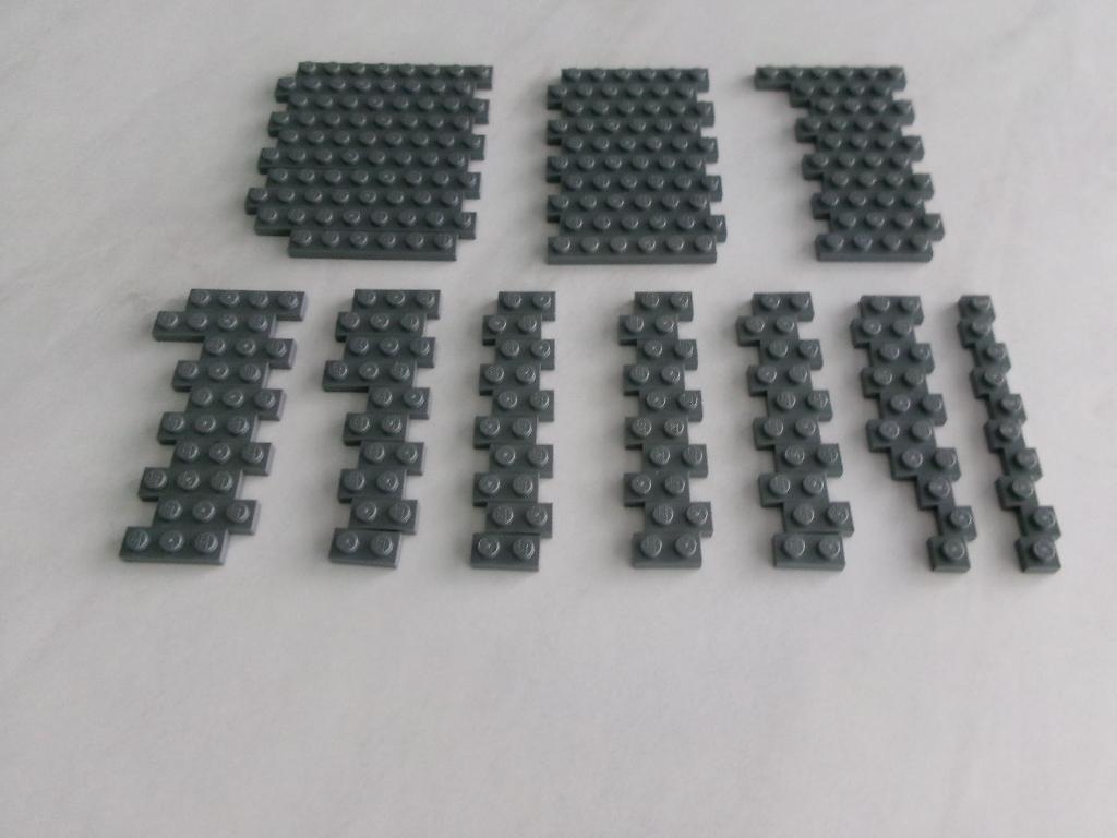 Donker blauwgrijze Lego 1x platen, Gebruikt, Lego, Ophalen of Verzenden, Losse stenen