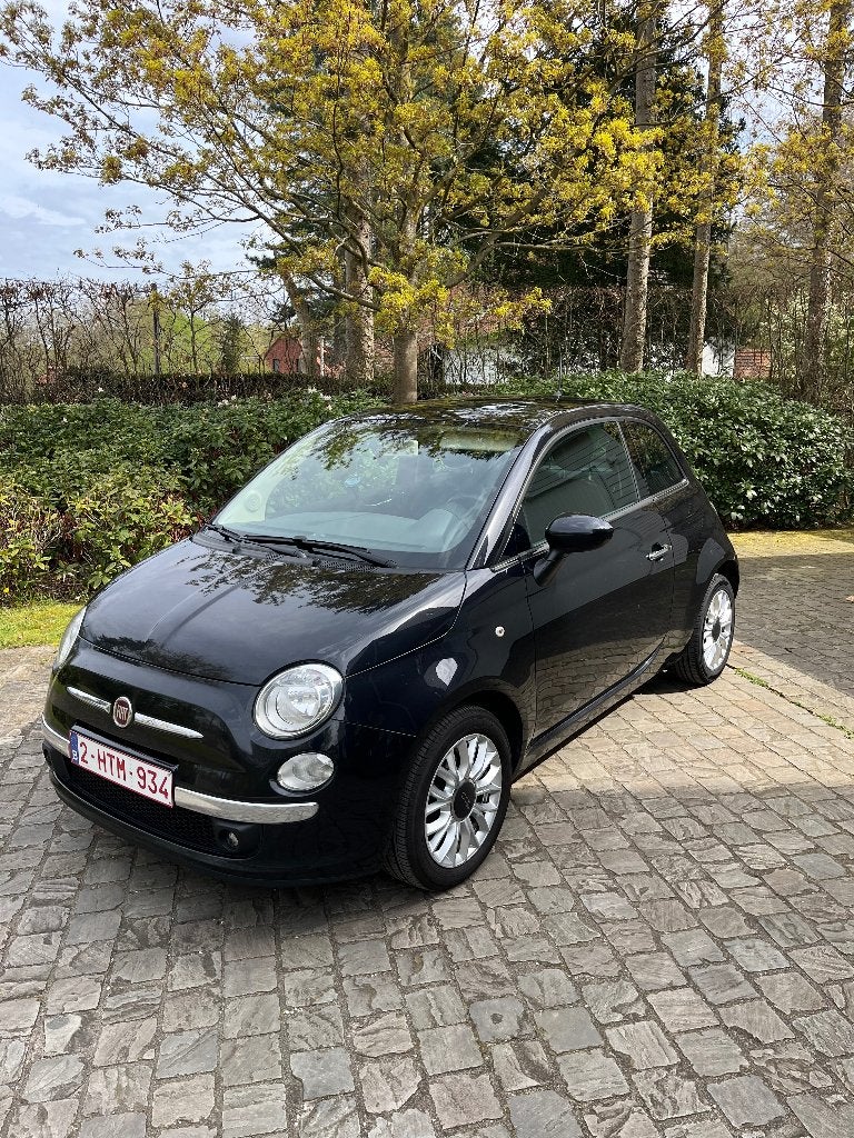 FIAT 500, Auto's, Fiat, Voorwielaandrijving, 4 zetels, Stof, Zwart