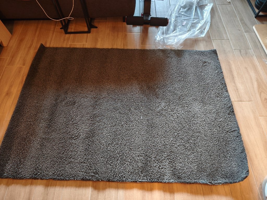 Tapijt ikea donkergrijs, Huis en Inrichting, Stoffering | Tapijten en Vloerkleden, Ophalen, 100 tot 150 cm, Vierkant, Zo goed als nieuw