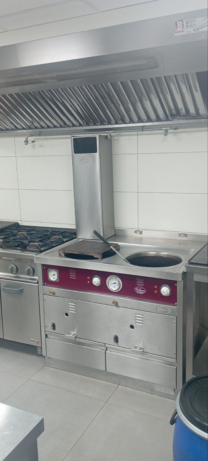 Friteuse professionnelle deux bacs gaz marque Rubbens, Articles professionnels, Enlèvement, Utilisé, Cuisinière, Friteuse et Grils