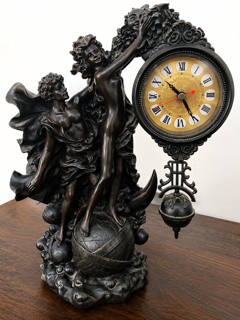 Horloge statue art-déco, Antiquités & Art, Enlèvement