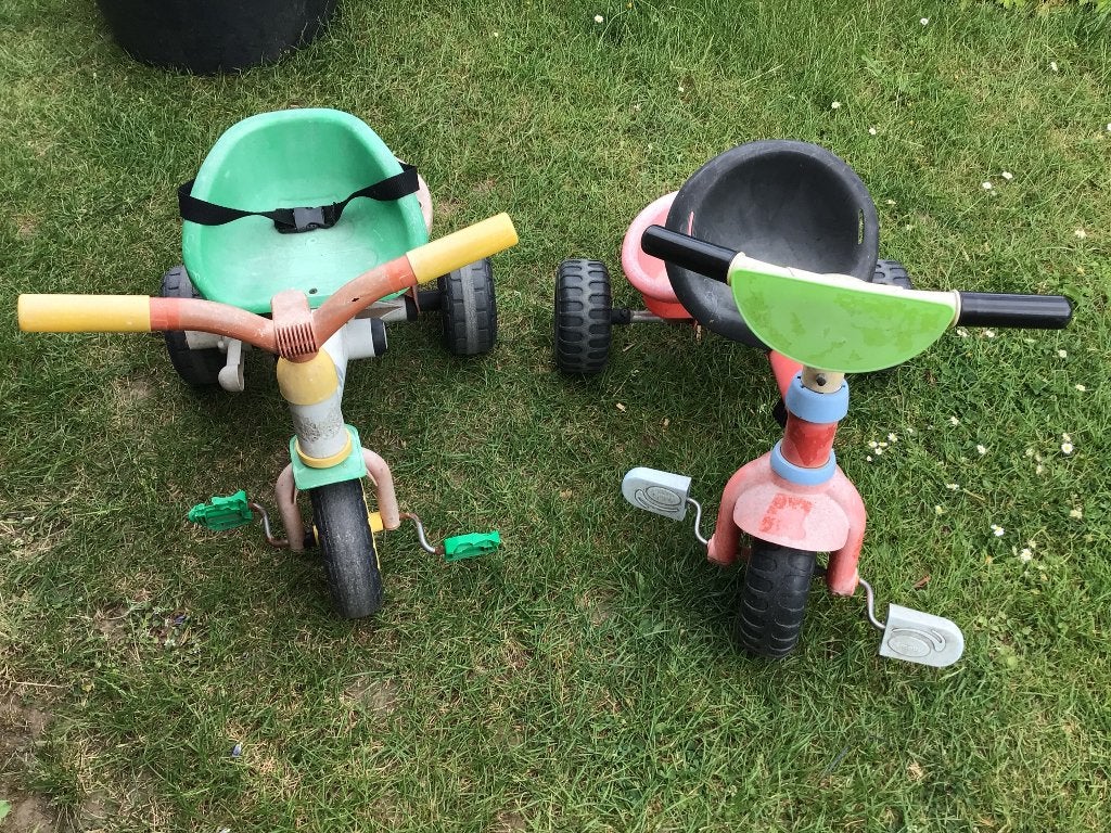 Peuterfietsjes, Ophalen