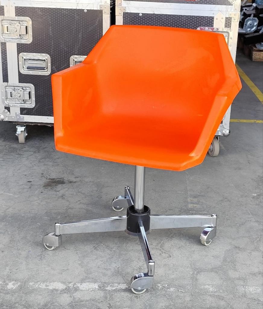 retro.vintage oranje bureaustoel 'Golf', Ophalen