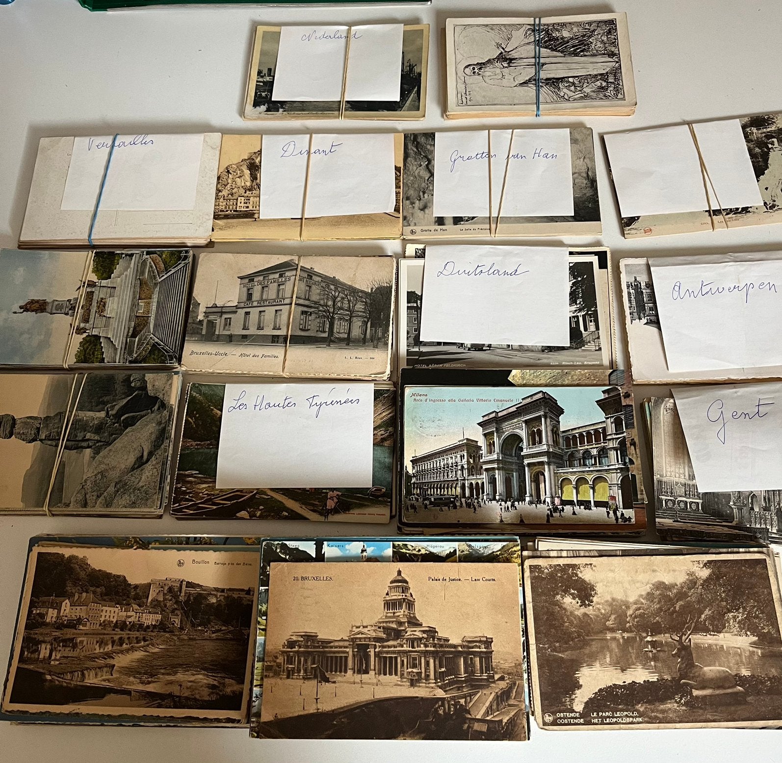 Reeks oude postkaarten, Verzamelen, Ophalen, Gebruikt, Foto