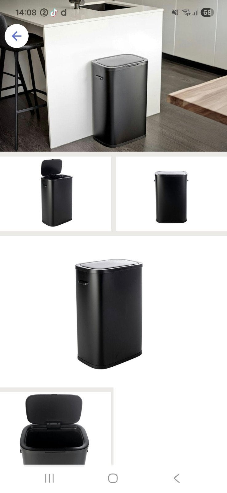 Prullenbak 40liter zwart, Enlèvement