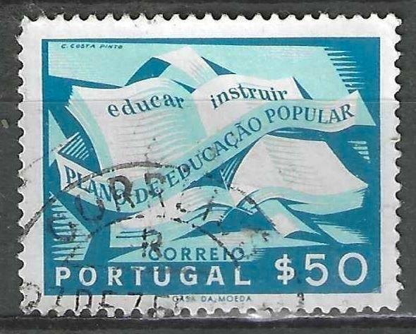 Portugal 1954 - Yvert 807 - Onderwijscampagne (ST), Postzegels en Munten, Postzegels | Europa | Overig, Verzenden, Portugal, Gestempeld