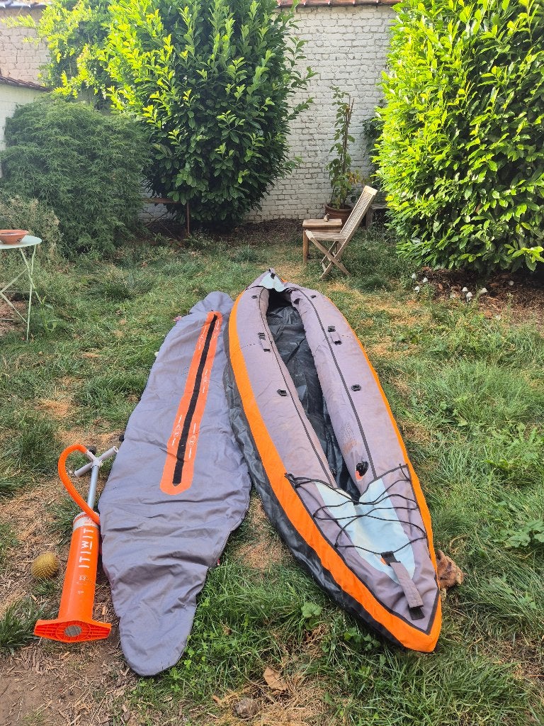 Opblaasbare kayak Itiwit 3 personen, Watersport en Boten, Kajaks, Ophalen, Opblaasbaar, Gebruikt, 3-persoons of meer