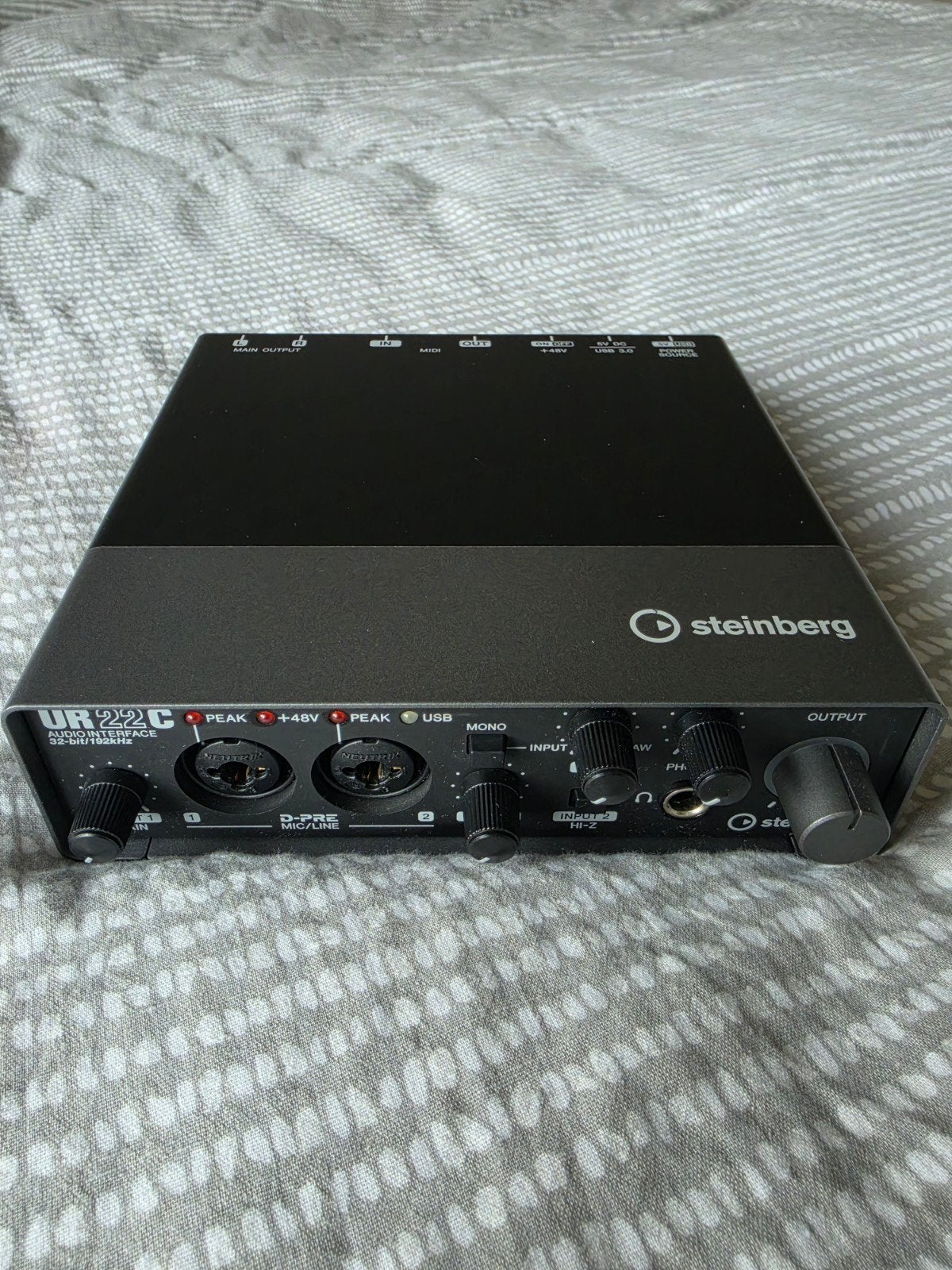 Steinberg UR22C R Pack USB Audio Interface, Audio, Tv en Foto, Professionele apparaten, Verzenden, Zo goed als nieuw, Audio