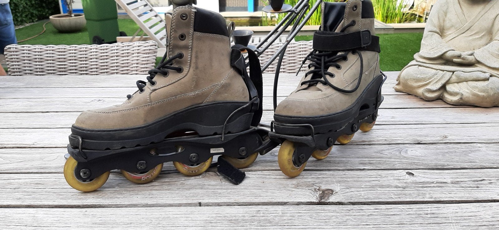 Rollerblade maat 43 .Kleur beige.In goede staat!, Sport en Fitness, Skeelers, Ophalen
