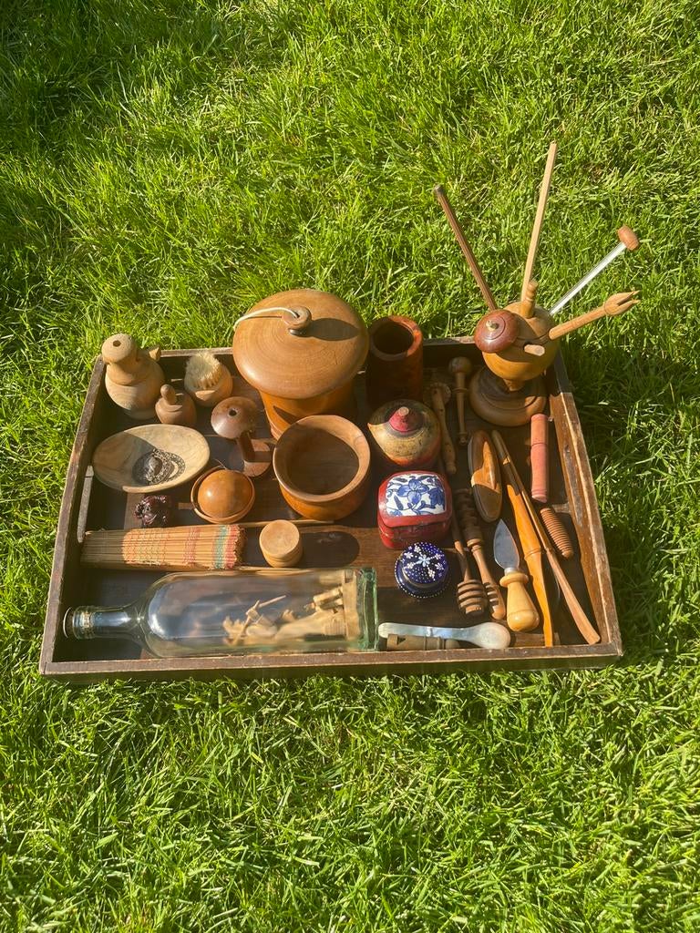 Groot vintage deco-perceel - rommelmarkt/cottage-stijl, Antiek en Kunst, Ophalen