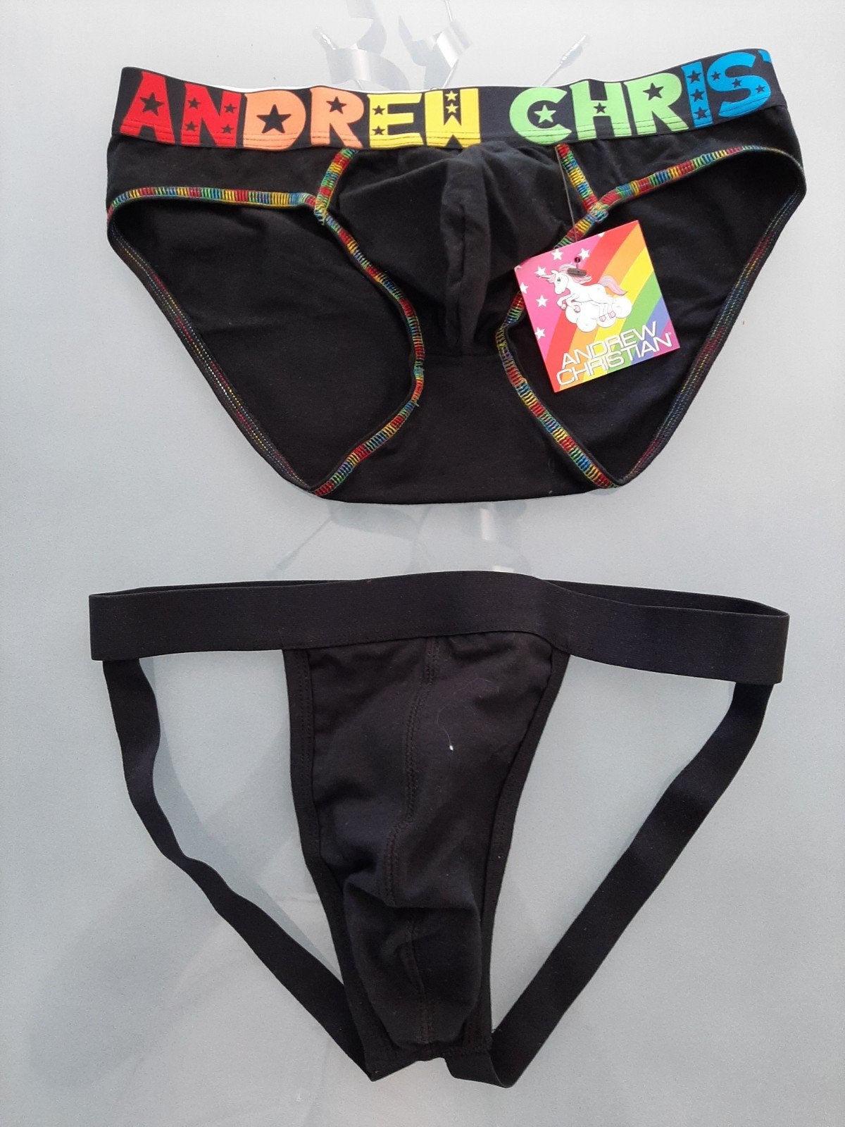 jocktrap en push up slip nieuw, Kleding | Heren, Ondergoed, Ophalen of Verzenden, Zwart, Andrew Christian, Slip