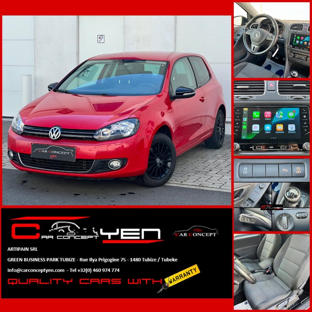 Volkswagen Golf 1.2 TSI*Style*CarPlay*Clim*Cruise*ParkAssist, Autos, Euro 5, Achat, Entreprise, Noir