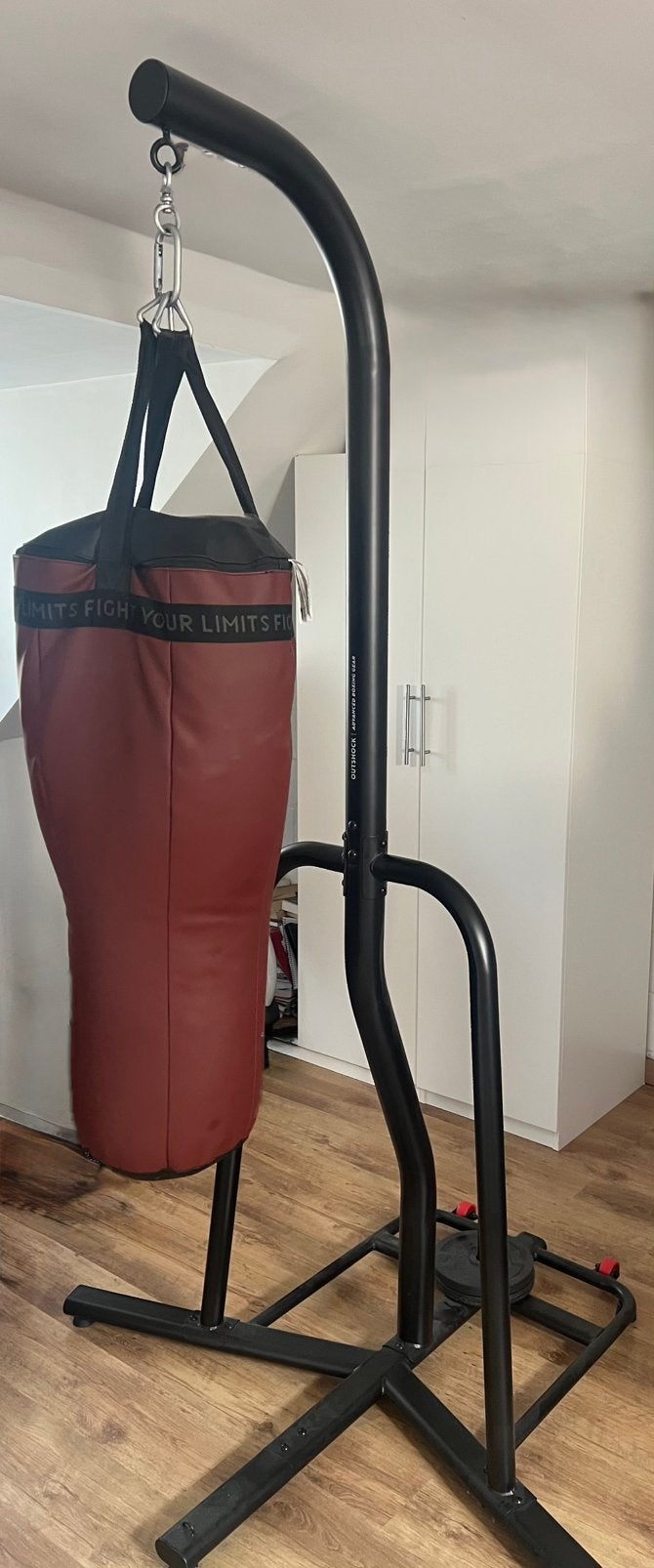 Sac de boxe avec support, Enlèvement, Comme neuf, Sac de boxe