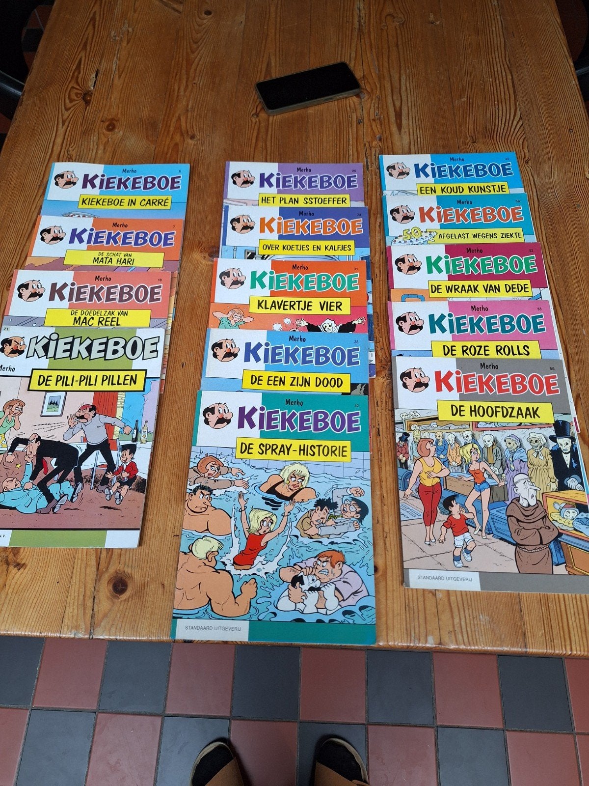14 kiekeboe strips.nr 50,52,53 en 66 eerste druk, Boeken, Ophalen