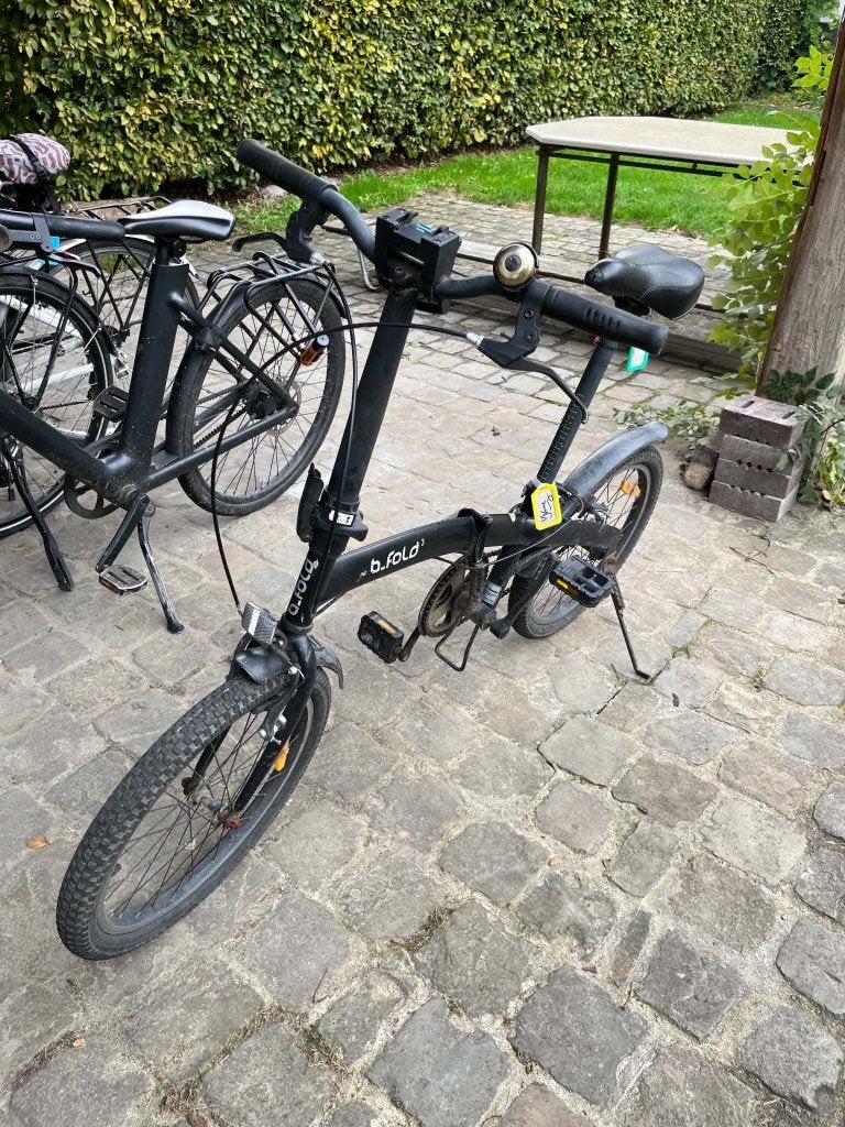 Vélo pliable B-Fold 3, Fietsen en Brommers, Ophalen, Gebruikt, Totaal opvouwbaar, Velgrem