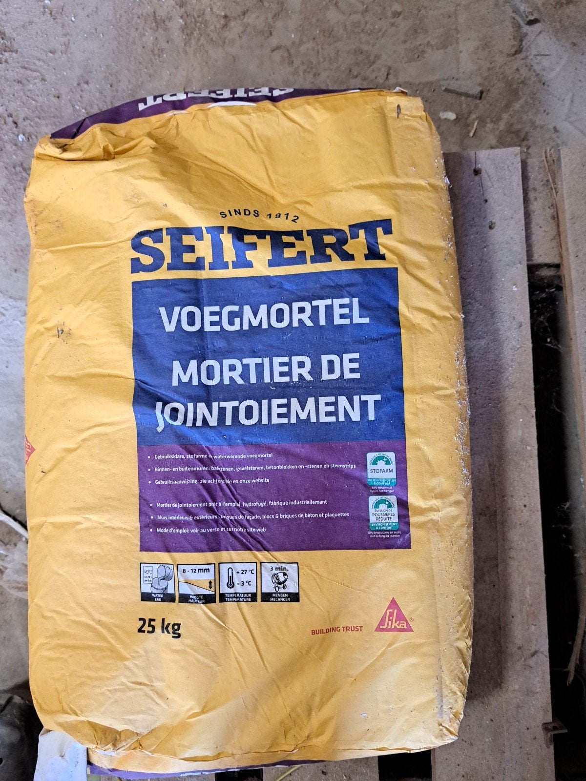 voegmortel Seifert, kleur 99347, Ophalen, Nieuw