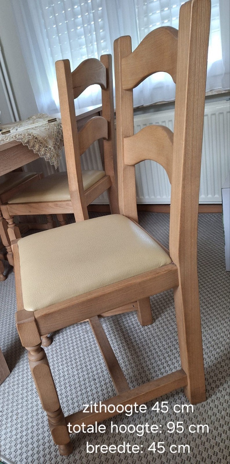 6 eetstoelen te koop, Enlèvement, Utilisé, Cinq, Six Chaises ou plus
