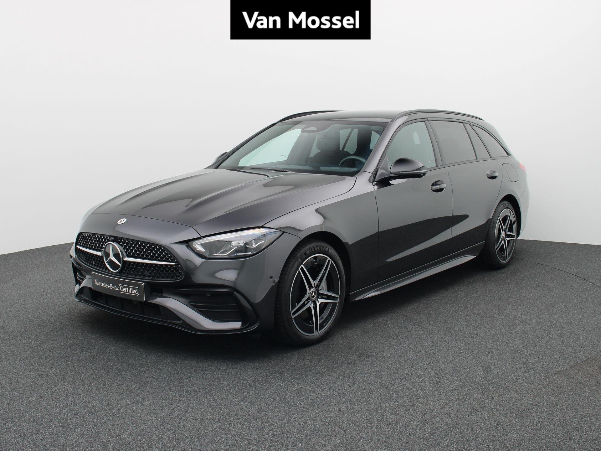 Mercedes-Benz C 300 e AMG Line Break + PANORAMISCH DAK + 360, Auto's, Automaat, Dealer onderhouden, Zwart, 4 cilinders