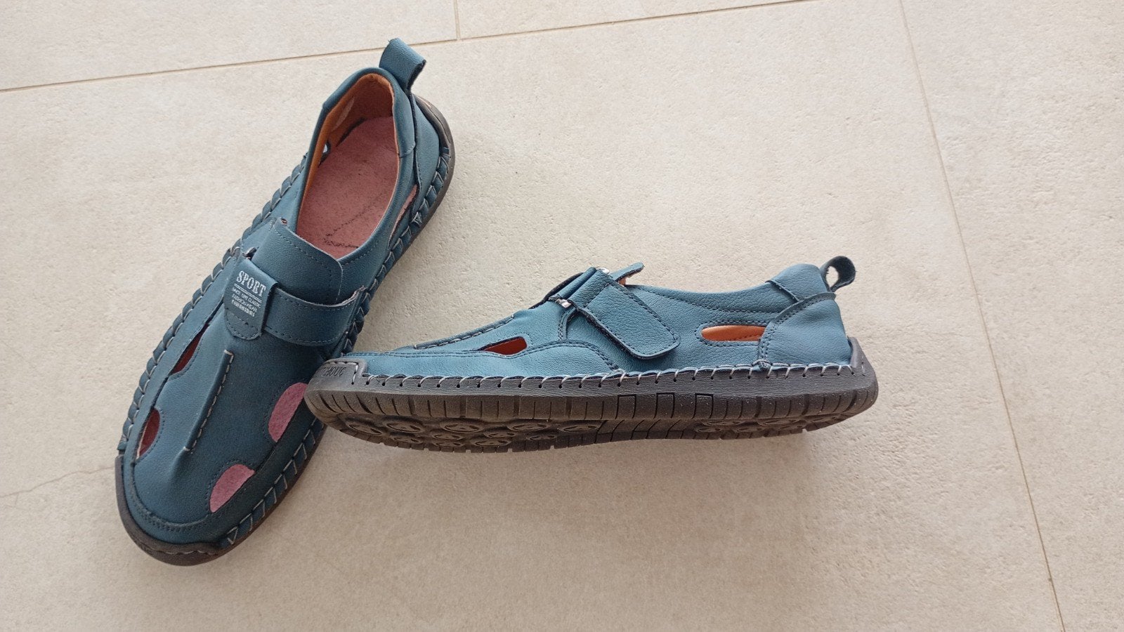 Blauwe sandalen maat 47., Kleding | Heren, Ophalen of Verzenden, Sandalen