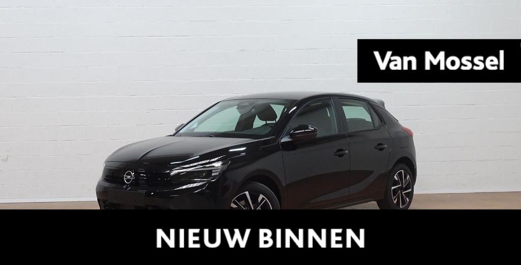 Opel Corsa 1.2 Turbo Hybrid 74kW eDTC, Auto's, Opel, Stof, Gebruikt, Zwart, Bedrijf