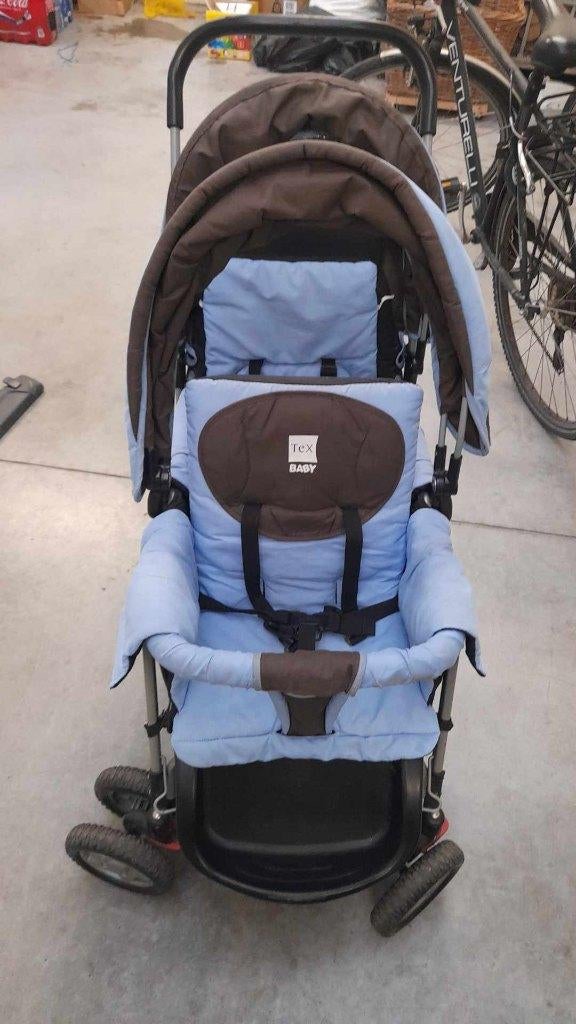 Dubbele buggy, Ophalen, Gebruikt, Overige merken, Verstelbare rugleuning