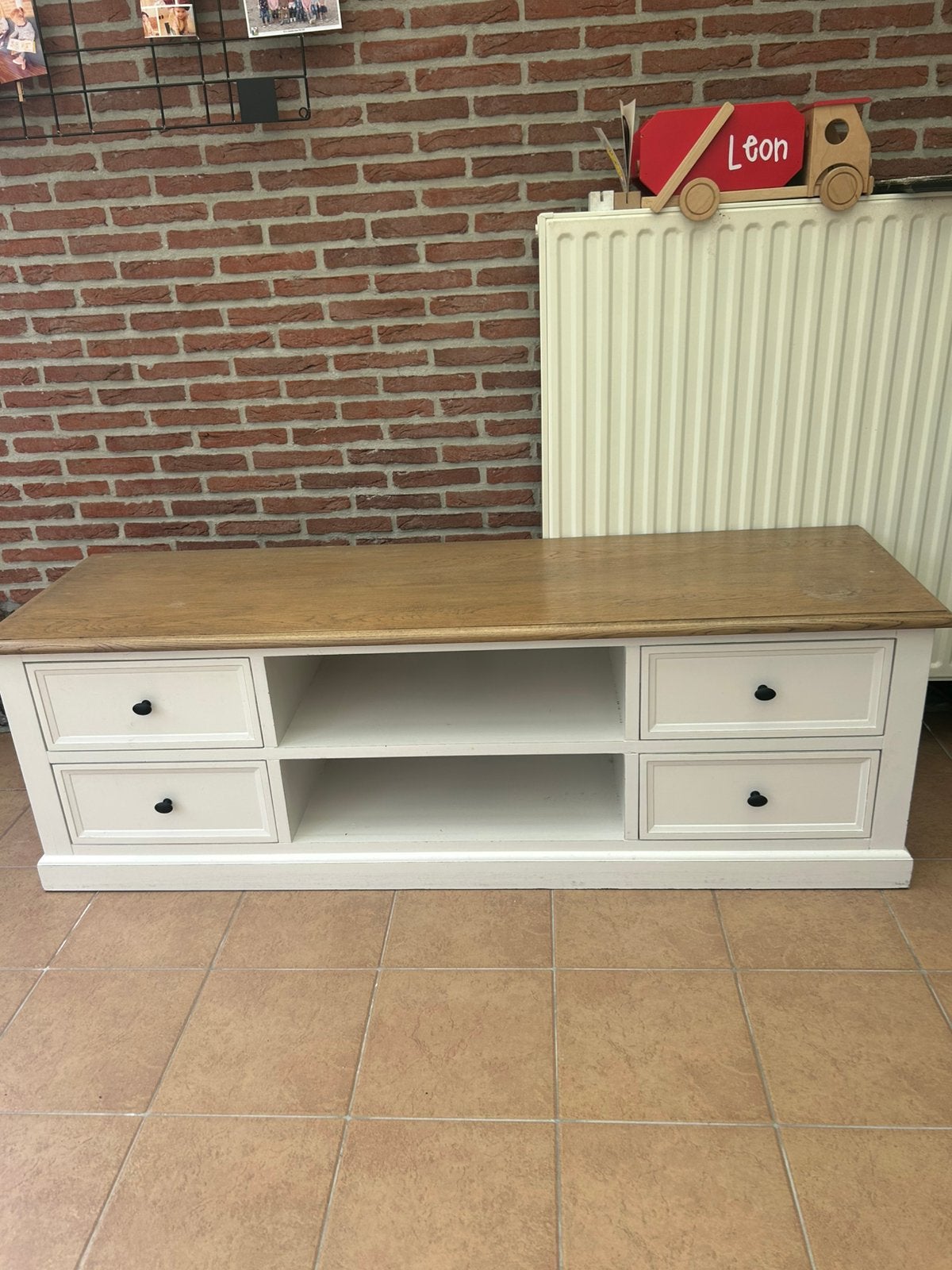 Fineer houten tv meubel - topkwaliteit, Huis en Inrichting, Ophalen, Gebruikt