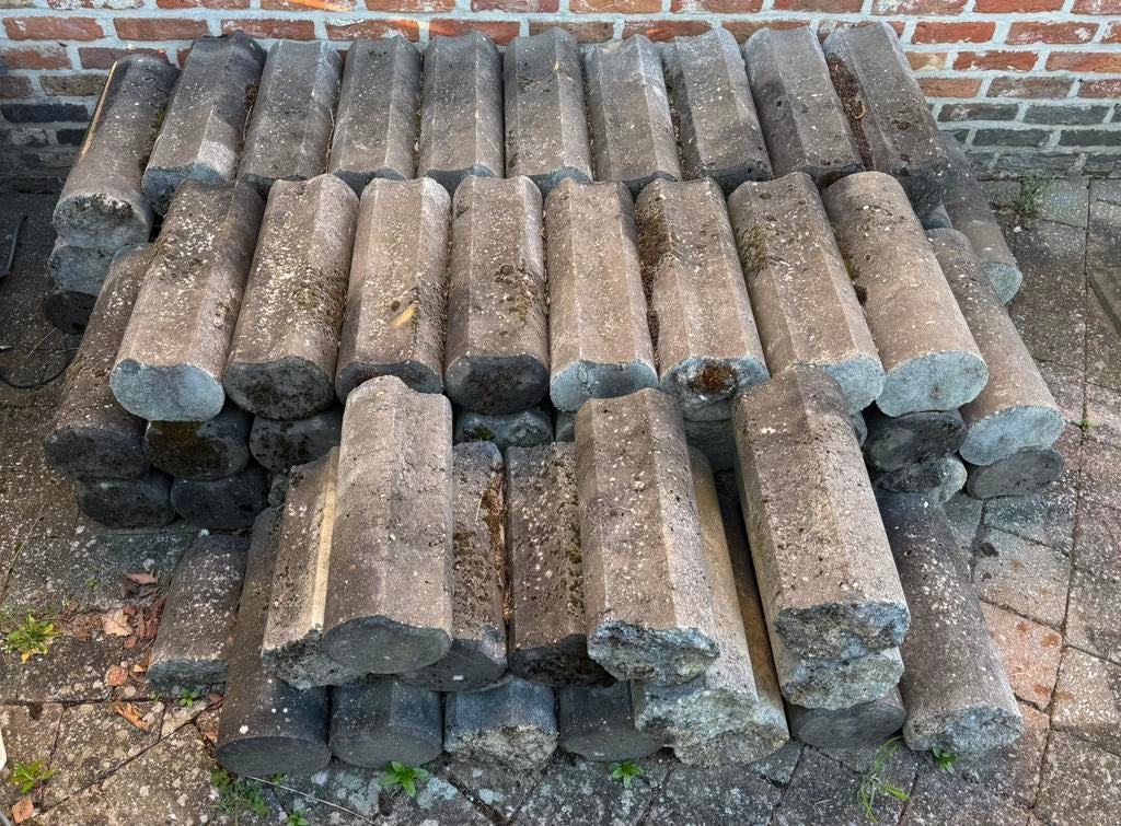 Betonnen palissades, Ophalen, Gebruikt, 25 tot 50 cm, Blok