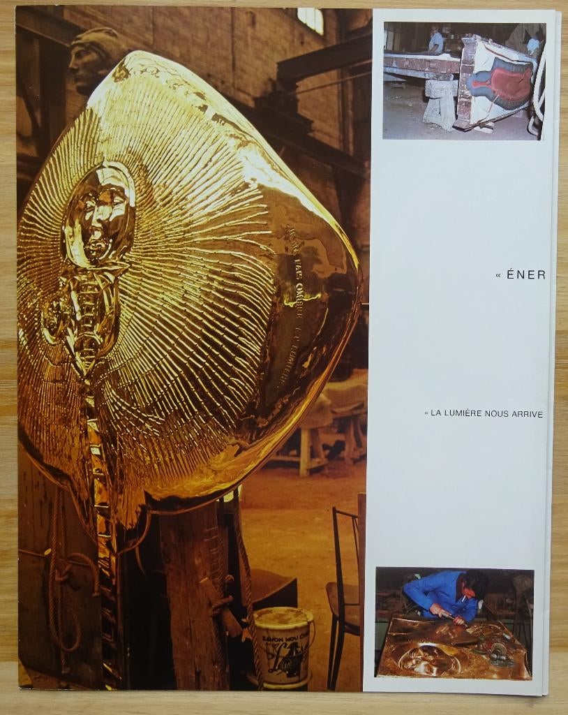 Yves Trémois, brochure, RER-station Châtelet sculpture, Enlèvement ou Envoi, Utilisé, Sculpture