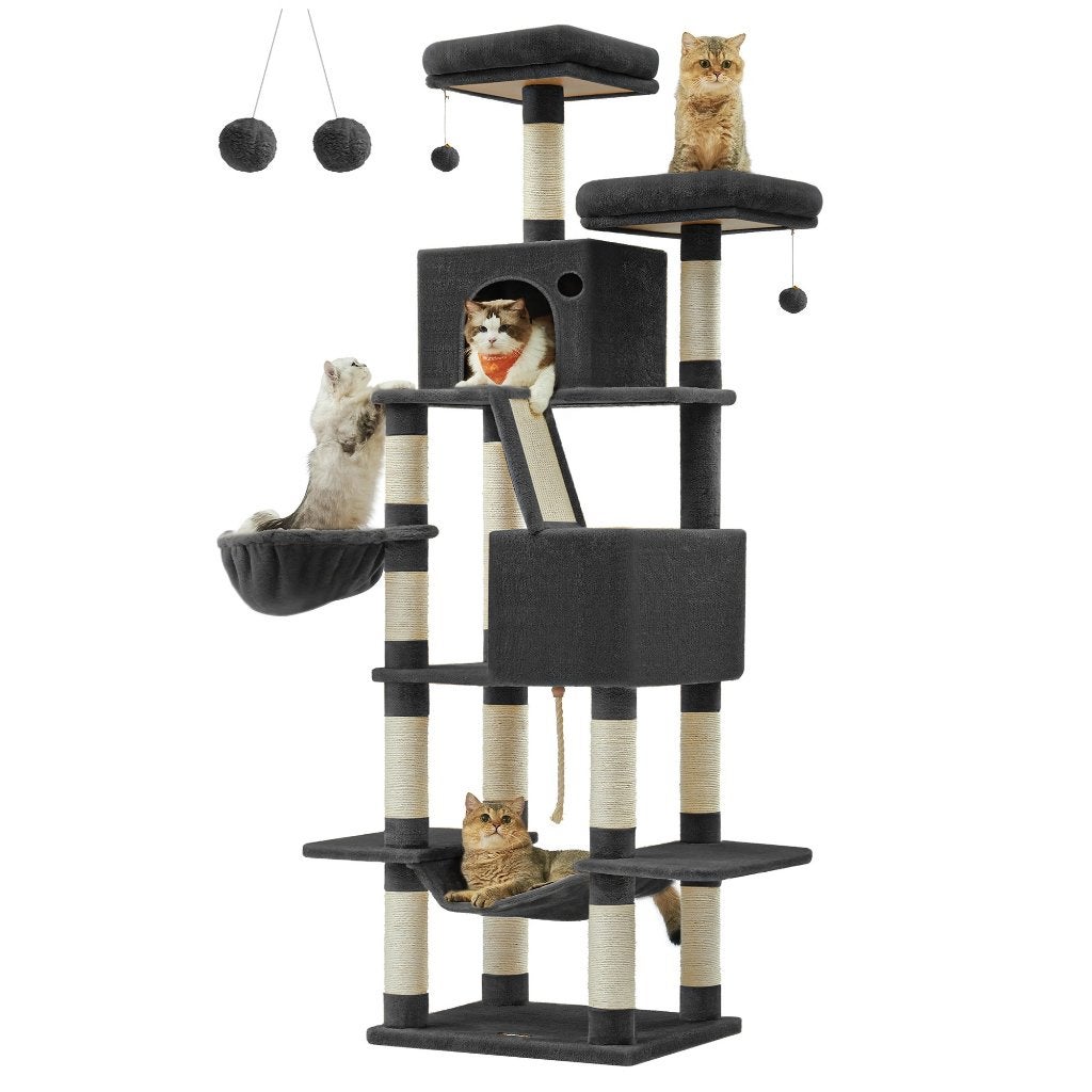 XXL Kattenboom / Kattentoren met 13 krabpilaren (206cm hoog), Dieren en Toebehoren, Katten-accessoires, Ophalen of Verzenden, Nieuw