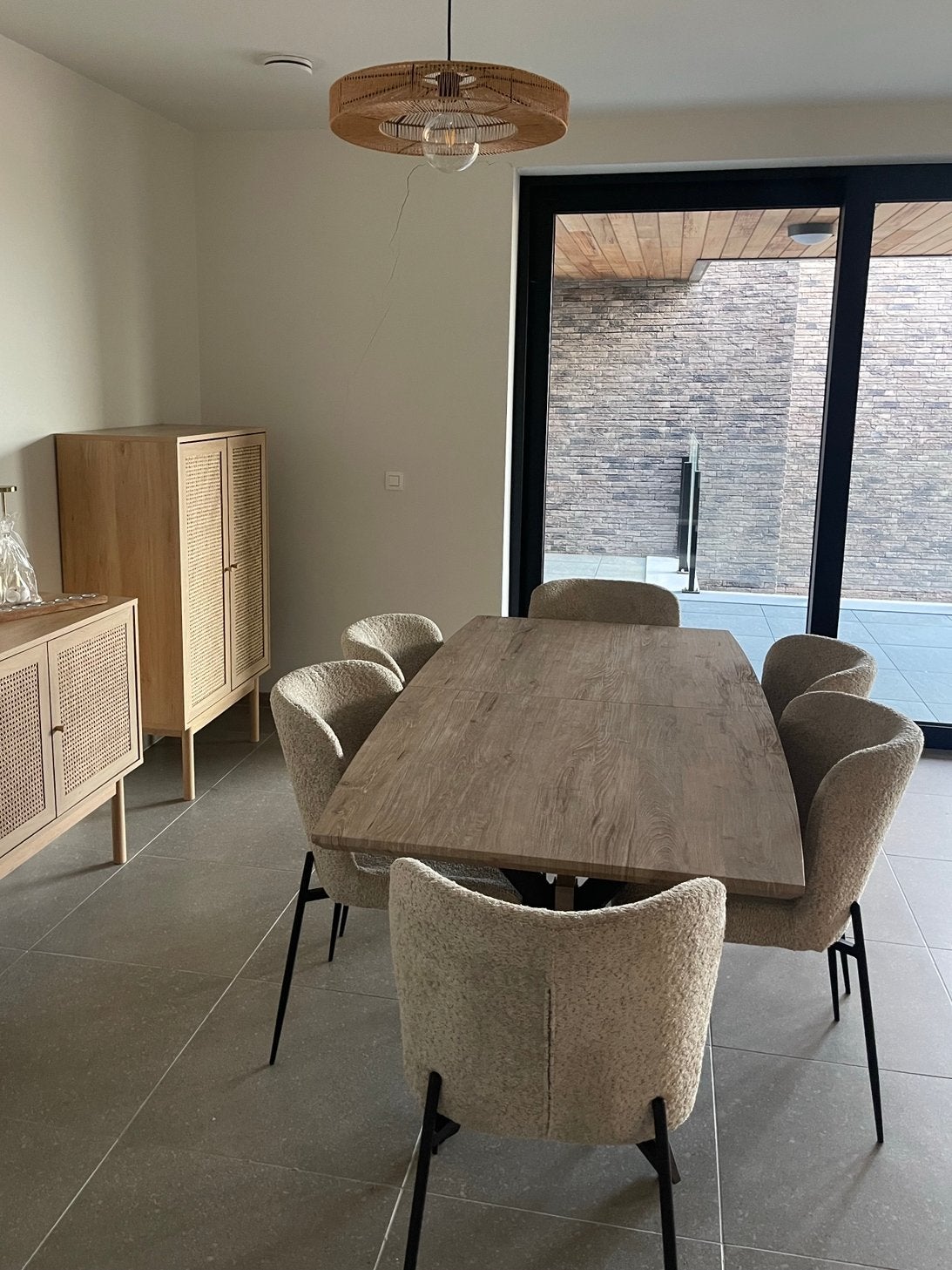 Eetkamerset: 6 stoelen + tafel (KOOPJE), Ophalen
