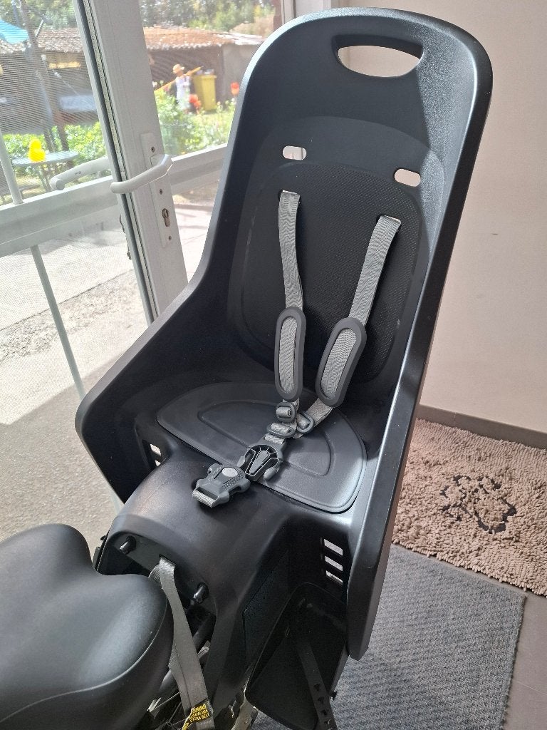 Fietsstoel Pollisport Mik hd, Ophalen, Achterzitje, Voetsteuntjes, 9 t/m 18 kg