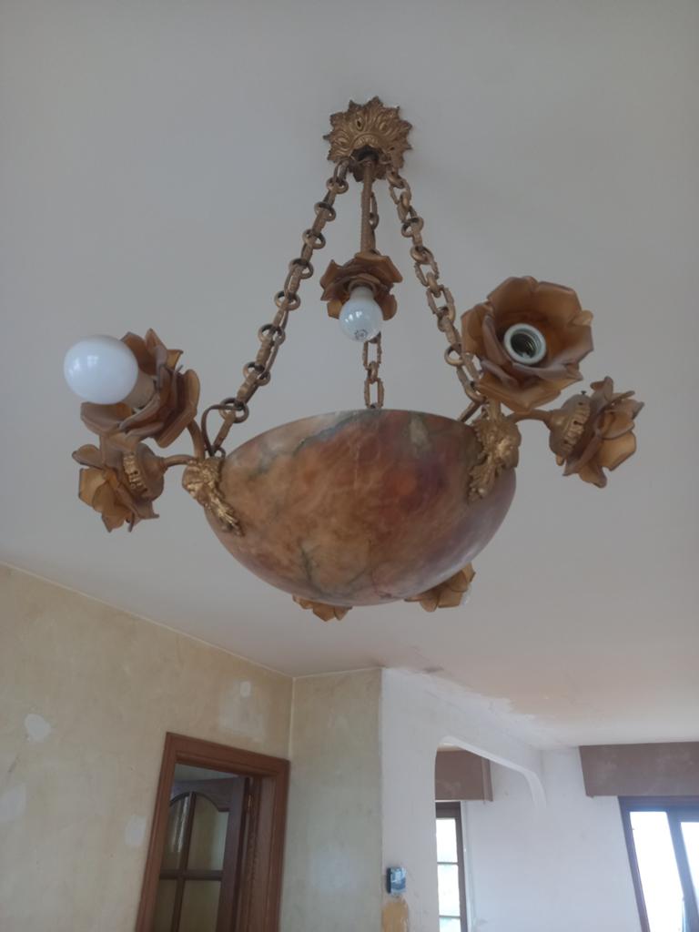 Oude luster, Ophalen
