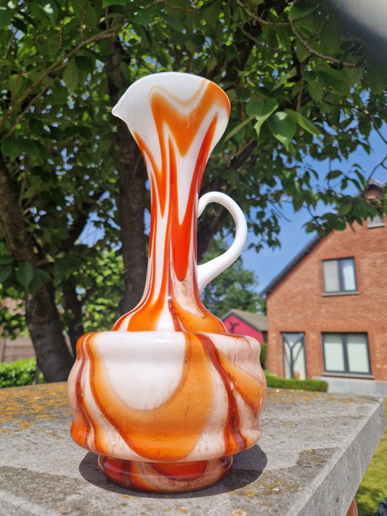 Vaas opaline, Antiek en Kunst, Antiek | Glaswerk en Kristal, Ophalen