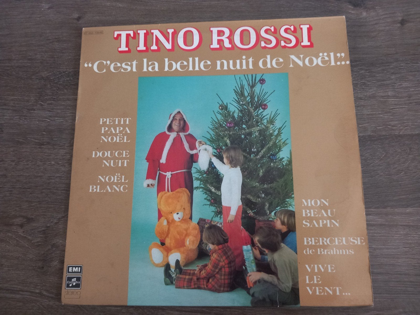 Vinyl LP Tino Rossi C'est la belle nuit de Noël Kerst, Ophalen of Verzenden, 12 inch, LP