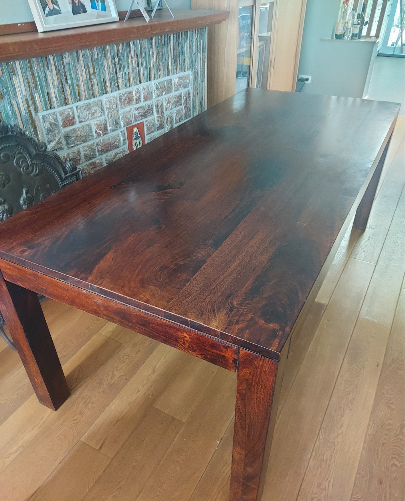 Bengali - Table à manger en manguier massif - Maisons du Mon, Maison & Meubles, Tables | Tables à manger, Comme neuf, 50 à 100 cm