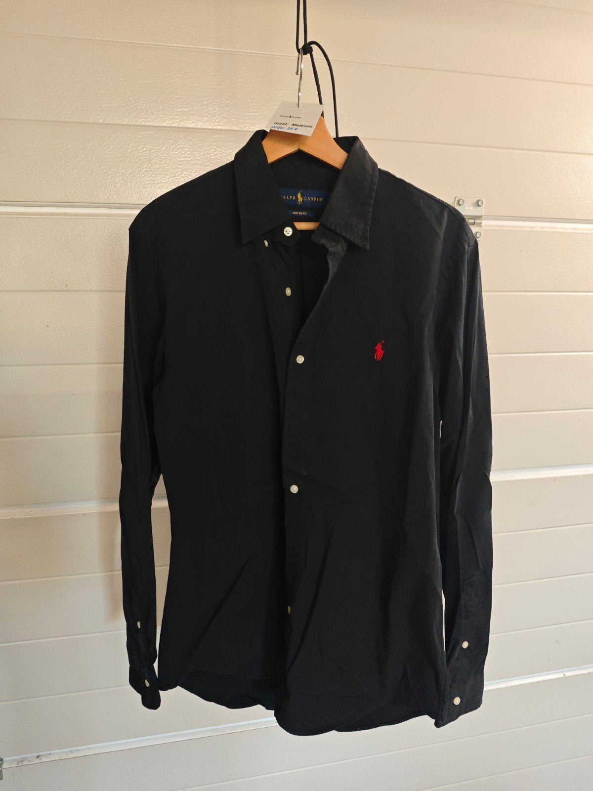 Ralph Lauren hemd zwart medium, Kleding | Heren, Ophalen, Zwart