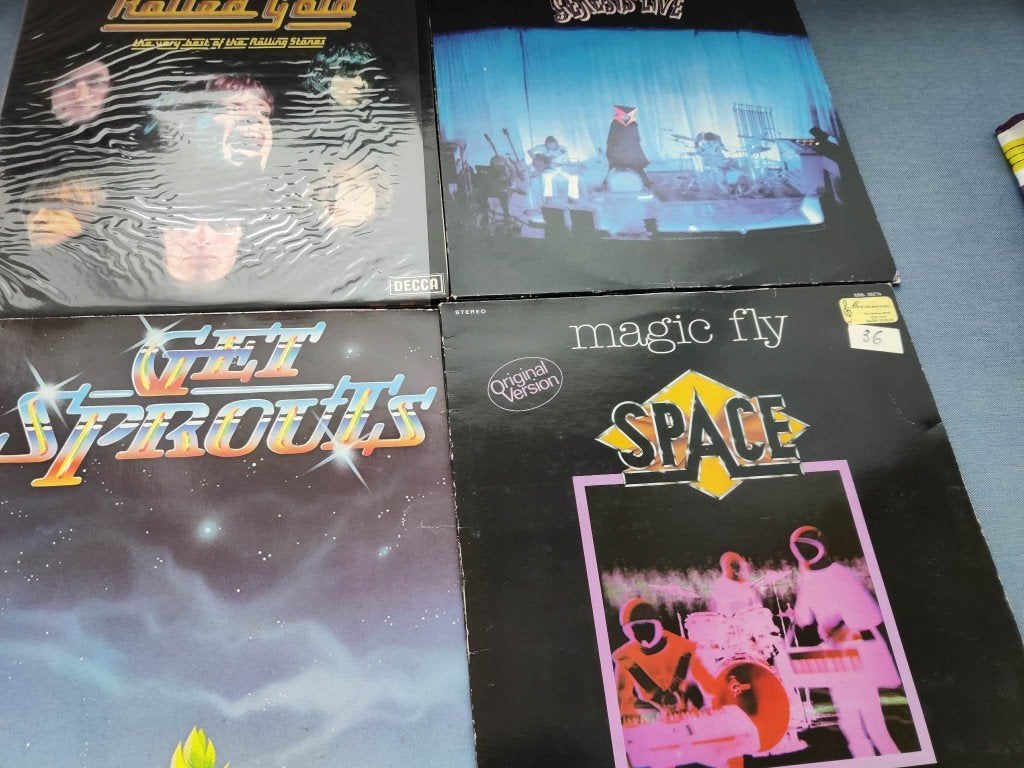 lot rock: rolling stones, magic fly, get sprouts, genesis, Ophalen of Verzenden, LP