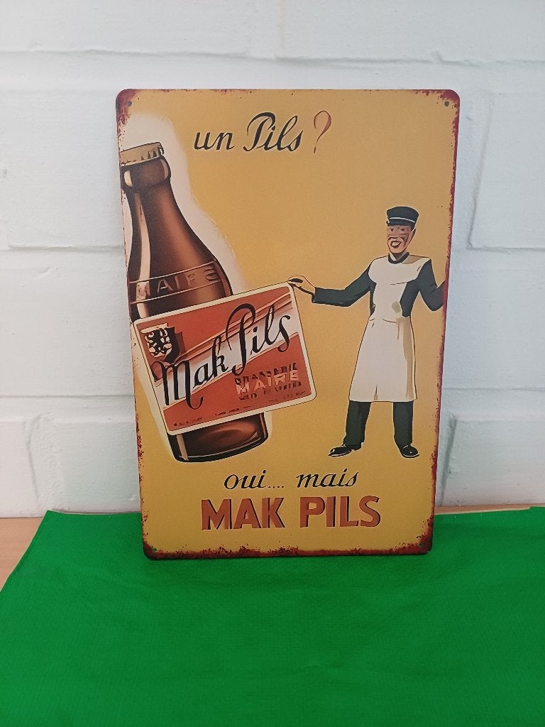 Bier reclame MAK pils, Verzamelen, Verzenden