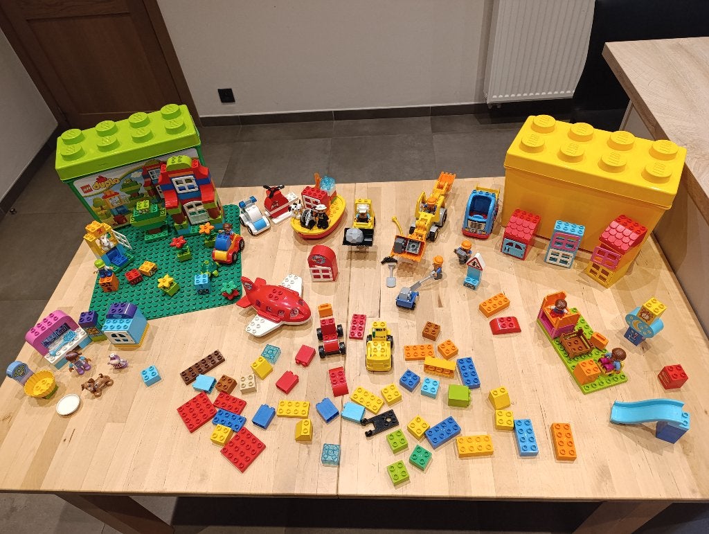 Grand lot Lego Duplo, Boîte incluse, Enlèvement, Utilisé, Briques en vrac