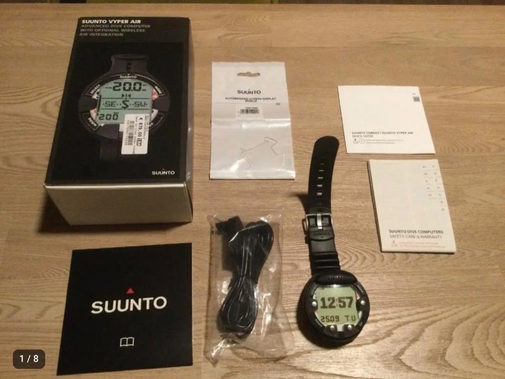Suunto Vyper Air Duikcomputer - Ecocheques, Sports nautiques & Bateaux, Plongée, Utilisé, Ordinateur de plongée, Enlèvement ou Envoi