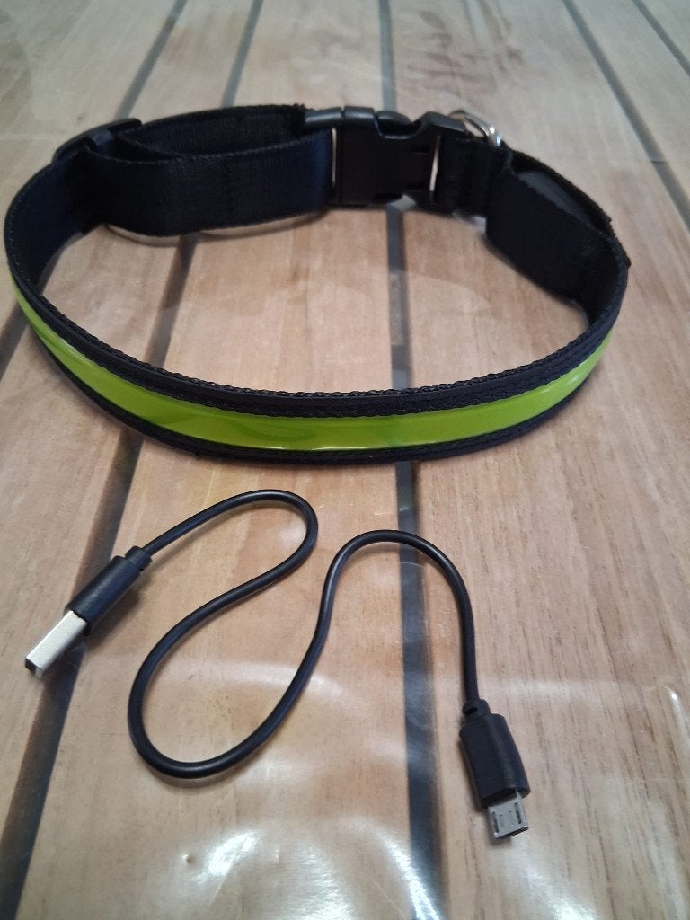 Oplaadbare LED-hondenhalsband, Neuf, Enlèvement ou Envoi, Onbekend, Onbekend