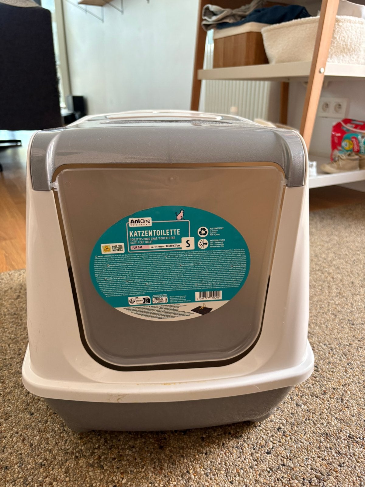 Kattenbak, Ophalen, Zo goed als nieuw, Gesloten