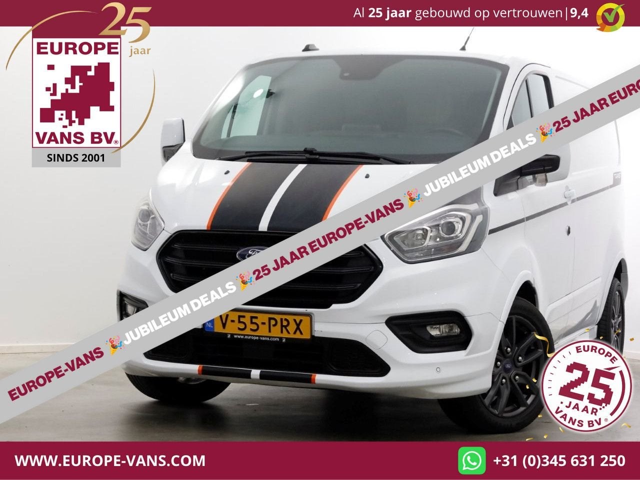 Ford Transit Custom 2.0 TDCI 185pk Automaat L1H1 Sport Xenon, Autos, Camionnettes & Utilitaires, Entreprise, ABS, Air conditionné
