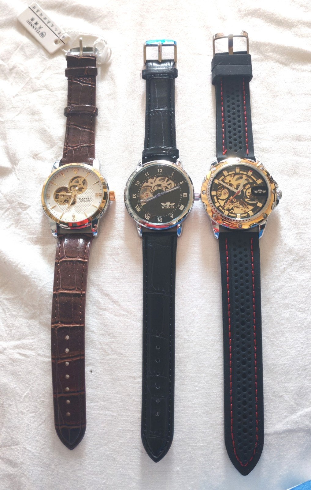 lot de 3 montre automatique hommes, Bijoux, Sacs & Beauté, Envoi, Neuf