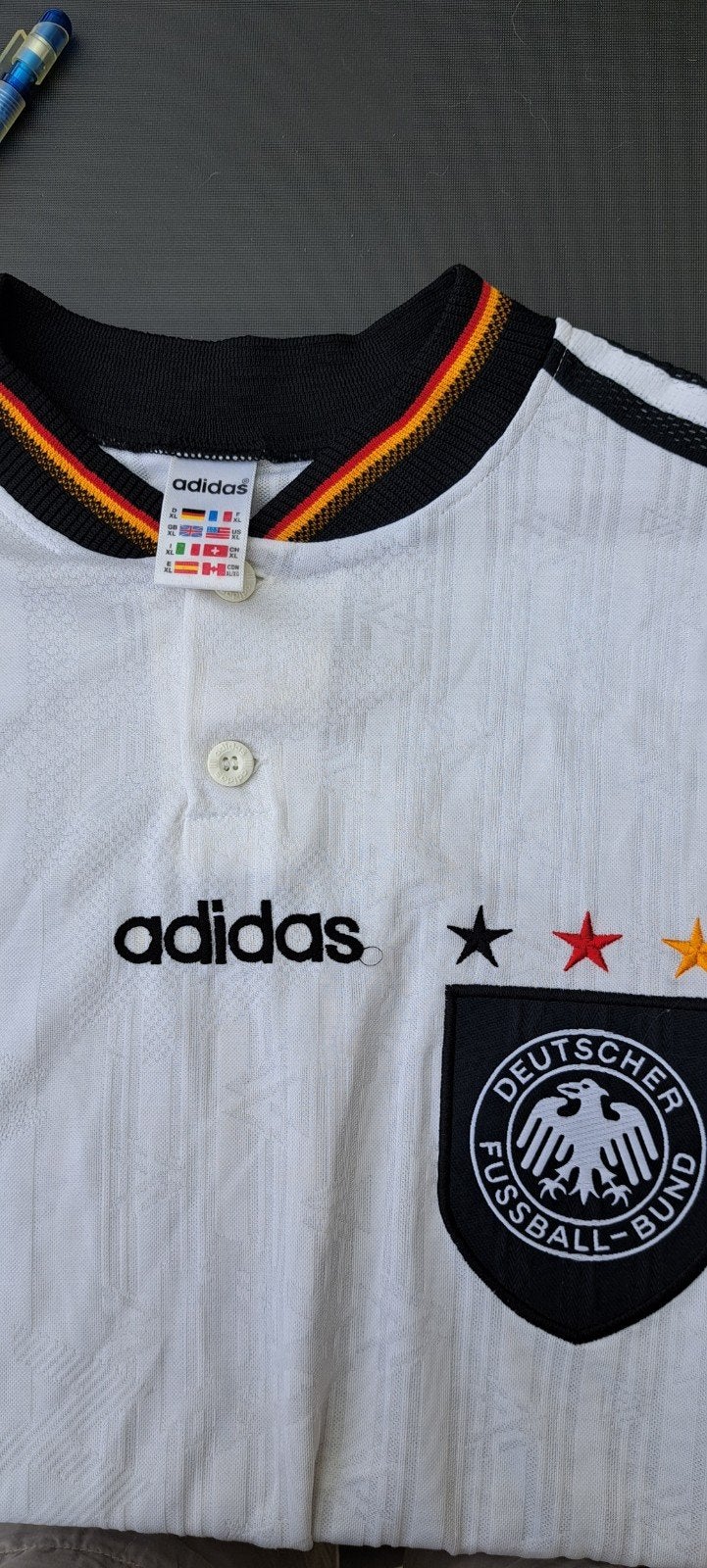 Maillot Deutcher Fussball-Bund officiële +/- 1992 XL, Enlèvement ou Envoi, Maillot