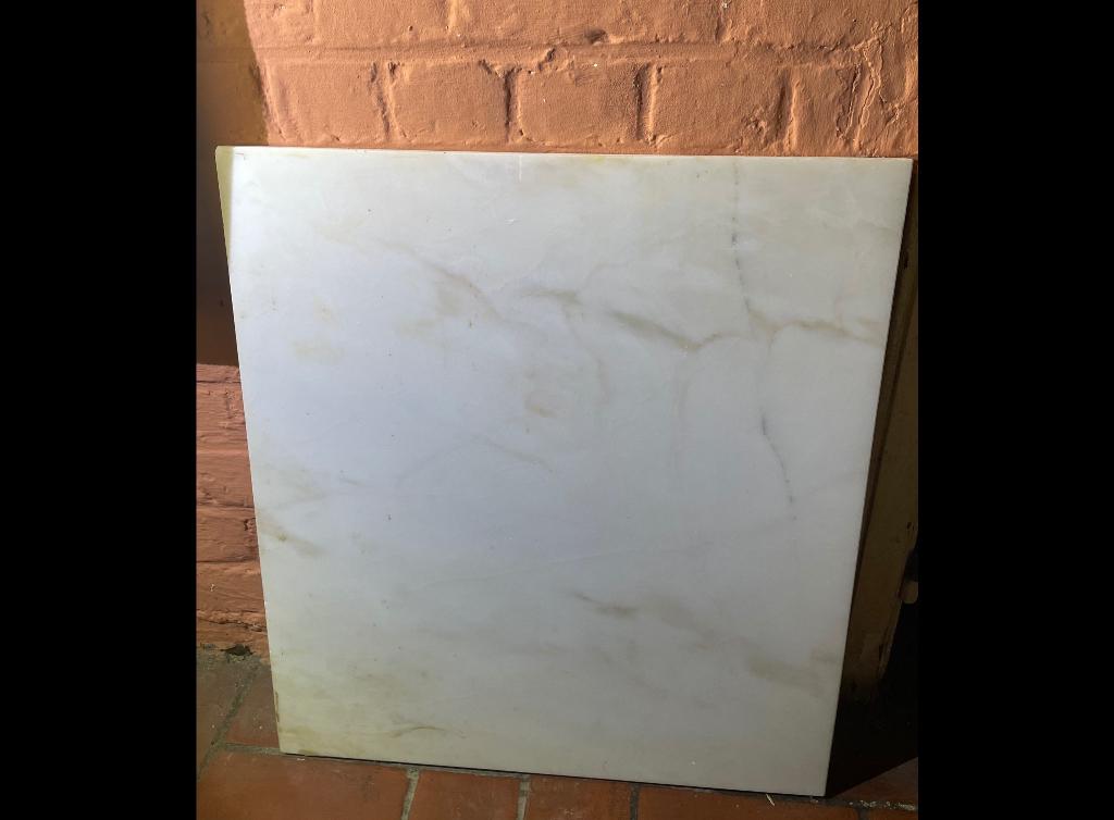 Dalles de marbre blanc, Enlèvement, Utilisé, Marbre, Autres types