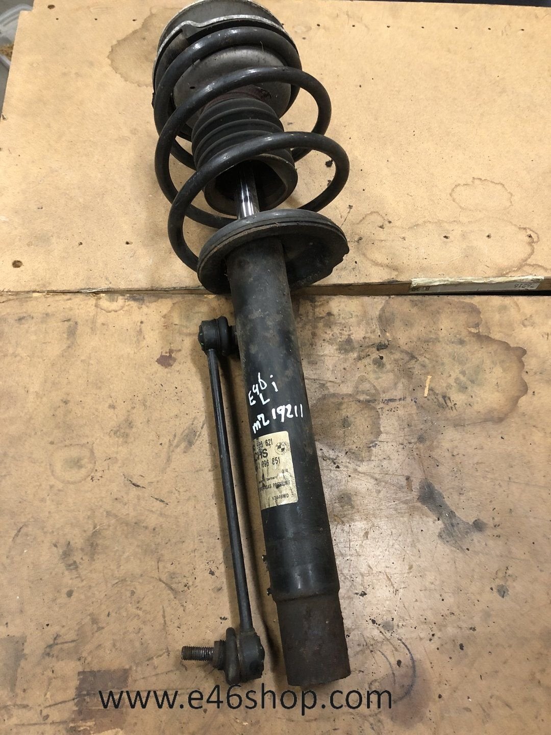VEERPOOT SCHOKBREKER BMW E46 MET EIBACH VEER LINKS, -, Utilisé, -, Enlèvement ou Envoi