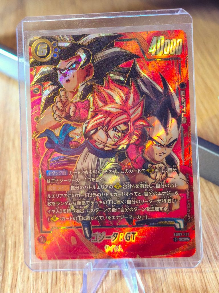 ogeta GT SSJ4 SCR super Alt-Art FB09-123 Fusion World FB09, Enlèvement ou Envoi, Comme neuf, Carte(s) à jouer
