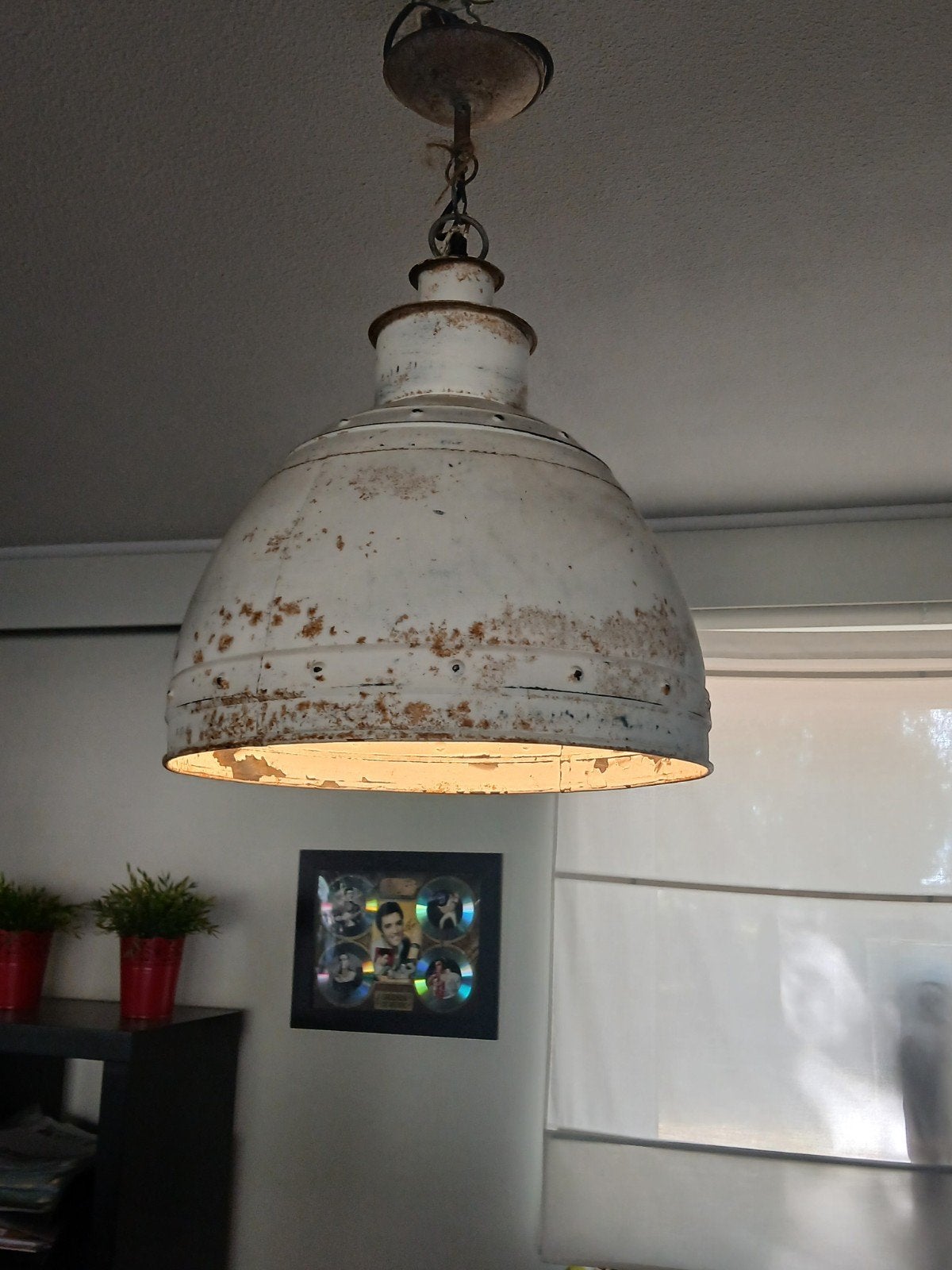 te koop industriële hanglamp, Ophalen, Zo goed als nieuw, Metaal, Industriële