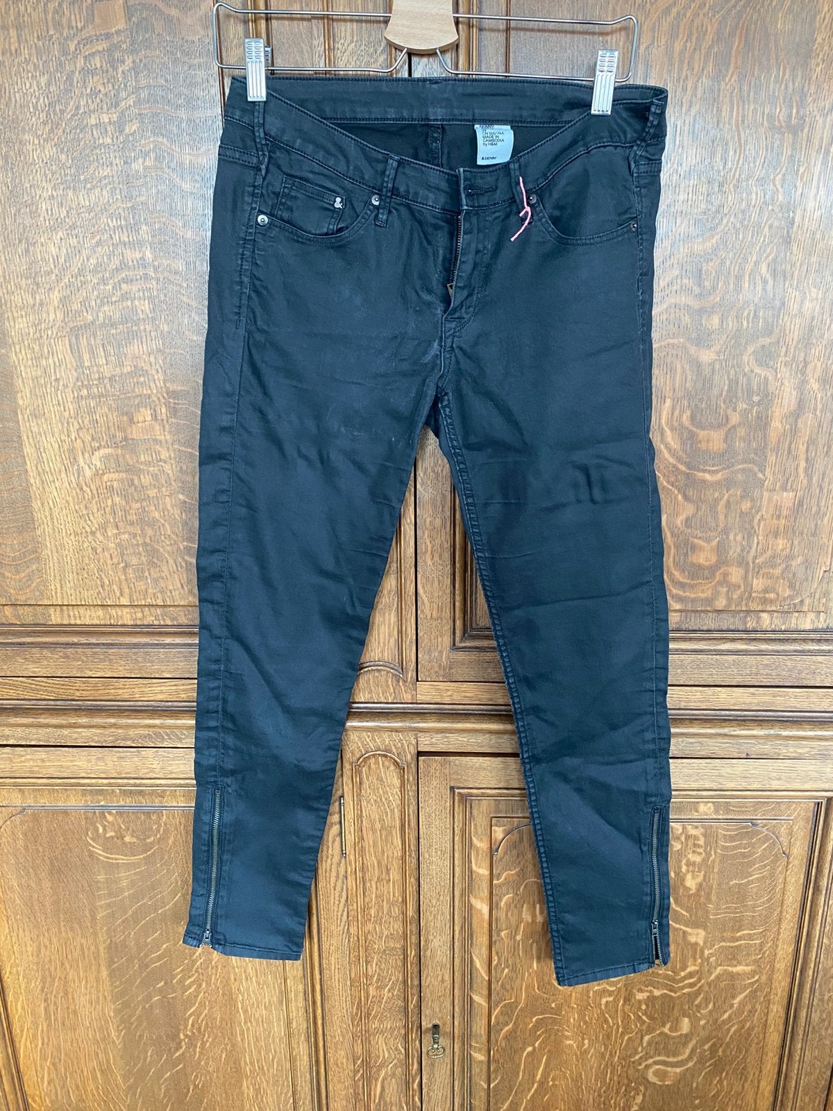 Pantalon huilé noir h&m, Kleding | Dames, Broeken en Pantalons, Maat 38/40 (M), Zwart, Ophalen of Verzenden, Lang